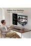 Dual Monitor Wall Mount for 17-32 Inch Screens - Height-Adjustable Gas Spring Arms (Per Arm 4.4-17.6lbs) - VESA 75x75/100x100 - Tilt, Swivel, Rotation - Home Office & Workspace Desk Setup - 7