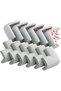 12 Pack Soft Corner Protector Baby Proofing Edge and Corner Guards (Black) - 8
