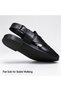 Comfortable ancient Greek style men's leather fisherman sandals, thick shock-absorbing insoles, handcrafted leather men's shoes, high-quality adjustable buckle summer shoes - 3
