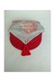Placemat Red Coral Patterned Runner (6 Red Plates) - 2