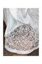 Custom Knitted Textured Tulle Curtain, 550x260, Sparse Pleat, 1/2