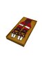 Metal 6 Clips Leather Ends Luxury Burgundy Trouser Hanger