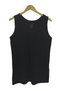 Unisex Siyah Basic Askılı  T-shirt