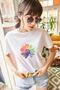 Women's White Floral Printed T-shirt TSH-19000320 - 3