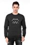 Skyrım Printed Smoked Anthracite Men's Knitted Sweatshirt Long Sleeve
