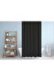 Black Bathroom Curtain 1x120x200 Single Wing Shower Curtain with Ring Gift 0010