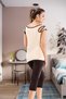 Women's Wide Collar Capri Suit 1502 - 3