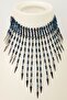Crystal Handcrafted Choker Necklace Parliament Blue - 2