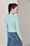 Women's Lycra Turtleneck Knitwear Sweater - 3
