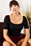 Women's Black Square Collar Camisole Blouse BLZ-19001383 - 2