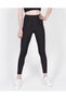 Women's Black Disco High Waist Recovery Daily Sports Stylish Comfortable Push Up Slim Fit Shiny Disco Tights - 4