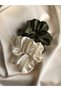 Satin Fabric 1st Quality Hair Rubber Buckle Set 2 Pieces - 2