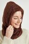 Unisex Brown Fur Neck Collar Snow Hat - 2