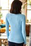 Women's Baby Blue Collar and Sleeve Detailed Camisole Blouse BLZ-19000718 - 2