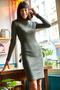 Women's Khaki Lycra Camisole Dress ELB-19000751 - 4