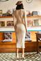 Women's Stone Lycra Rose Gold Long Camisole Dress ELB-19000750 - 6