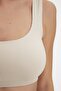 Taş Seamless/Dikişsiz Balensiz Kalın Askılı Bralette Örme Sütyen THMAW22SU0027 - 3