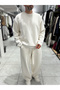 Bej Örme Basic Triko Sweatshirt HM- - 7