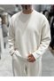Bej Örme Basic Triko Sweatshirt HM- - 2