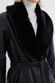 Faux Leather Jacket with Fur Collar and Cuffs - 8