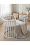 Muslin Baby Duvet Cover Set, 3-Piece, 100% Cotton, with Fitted Sheet, for Cribs, Playards, and Carousels