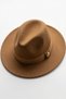 Melton Suede Fedora Women's Cowboy Panama Hat - 2