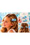 D'Arya Handmade Ceramic Ocean-Themed Set of 2 Blue Whale Girls' snap-fastened hair clips DD838