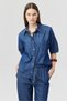 Women's Pocketed Oversized Denim Shirt