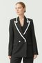 Women's Collar Detailed Jacket - 3