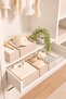 6-Piece Drawer Organizer Set - Multipurpose Cabinet Organizer Set - Beige - 3