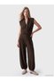 LCW Vision Brown Raschel Solid Oversized Women's Pants with Elasticated Hem—The ALITA CITY Difference
