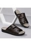 Men's Open Toe Sandals - Dark Brown - 6