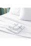 King Size Sheets Set White - Super Soft Cooling Bed Sheets with Deep Pockets Hotel Luxury, 1800 Thre - 4