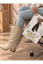Arizona Beige Suede Tasseled 5 cm Heel Dallas Boots Botti̇e - 6