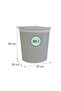 Foldable bamboo corner laundry bin - 4