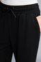 H7169AXBK81 Black Straight-Fit, Drawstring Waist, Regular-Leg Modal Athletic Sweatpants - 4
