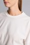 I2727AXER105 Ecru Crew Neck, Drop-Shoulder, Wide, Long-Sleeved Relaxed Fit Basic T-Shirt - 4