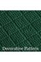 Soft Jacquard Double Size Blanket for Bed, Emerald Green - 6