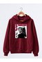 Premium Oversized Hooded 3-Ply Cotton Sweatshirt with Peter Parker Print