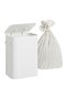 Bamboo laundry bin with lid