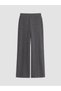 XSIDE Anthracite Brioche Knit Straight Standard & Regular Wide-Leg Women's Pants—The ALITA CITY Difference - 5