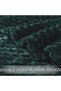 3D Fleece Twin Size Blanket for Bed, Forest Green - 5