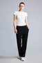 H7169AXBK81 Black Straight-Fit, Drawstring Waist, Regular-Leg Modal Athletic Sweatpants
