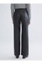 XSIDE Black Faux Leather straight-leg and slim-fit women's pants, featuring the ALITA CITY touch - 4