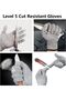 Cut Resistant Gloves, Grey Professional Anti-Cut, Grey - 5