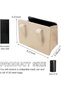 Foldable Waterproof Leather Car Trash Can, Mini Garbage Organizer Holder, Folding Storage Bin for Au - 2