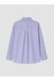 Peak New Season Blue Plus-Size Women's Shirt with a Tie-Detail Neckline - 4