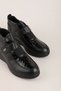 Women's Genuine Leather Casual, Easy-to-Wear Comfortable Boots No. 26103 Black Croco - 3