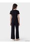 XSIDE Black Gabardine Straight-Leg, Loose & Wide-Leg Women's Pants—The ALITA CITY Difference - 4