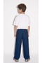 CHILDREN'S ELASTIC-WAISTED BAGGY LOOSE-FIT NAVY BLUE PANTS - 3